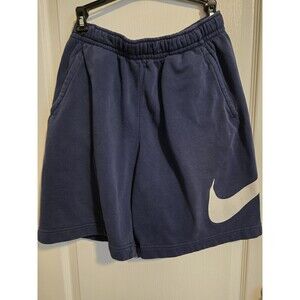 Nike Sportswear Club Men's Graphic Fleece Shorts - Blue/White, Medium